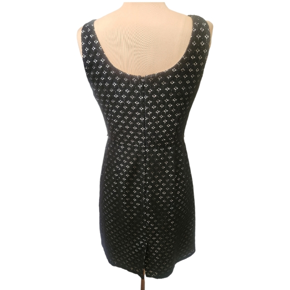 ADRIANNA PAPELL Eyelet Lace Sheath Tank Dress - Size 4 - Picture 7 of 12